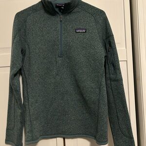 Patagonia Green Zip Up Sweater Fleece